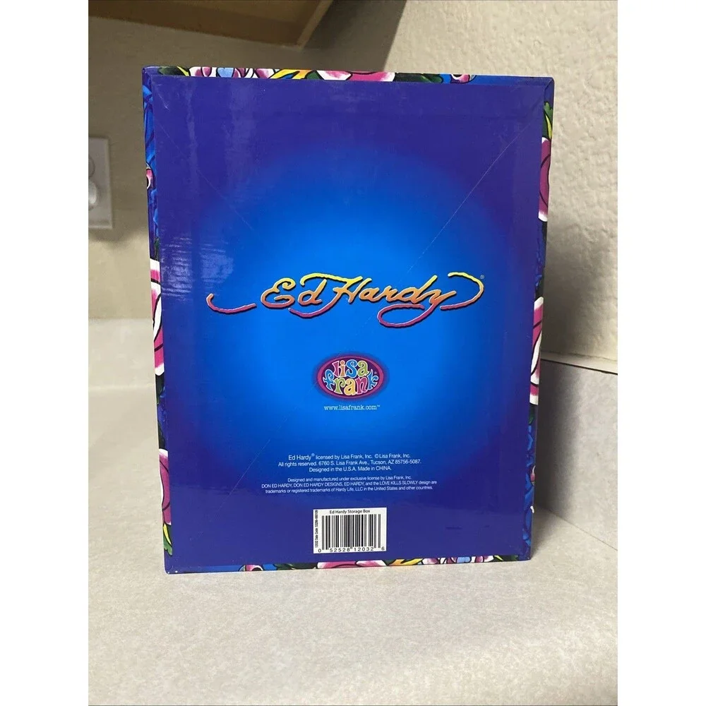 Ed Hardy Lisa Frank Folder Skull Butterflies Roses Tattoo Y2K Vintage Rare
